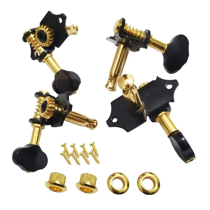 AEF6-4Pcs Accordatore per Corde di Chitarra e Ukulele, Accessori per Chitarra Folk, Avvolgicorde, Parti per Strumenti Musicali