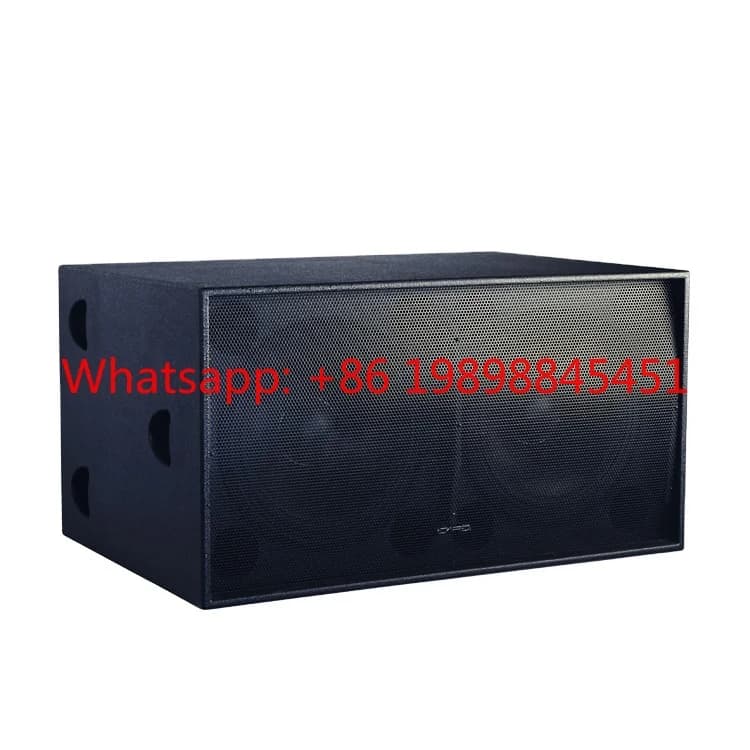 Birch Plywood Night Club Passive Audio Equipment Sound System Pro Loudspeaker Double 18 Inch Subwoofer 1200W