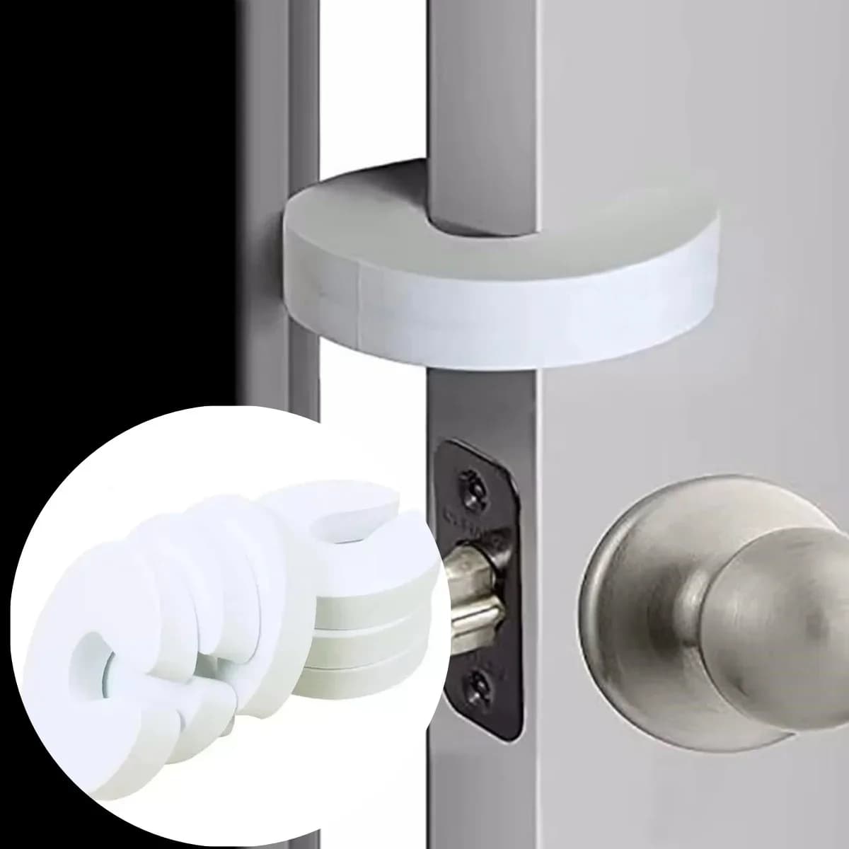Set di 4 Protezioni Anti-Schiacciamento per Porte, Ferma-Porta in Schiuma Extra Morbida, Design Elegante, Protezione per le Dita