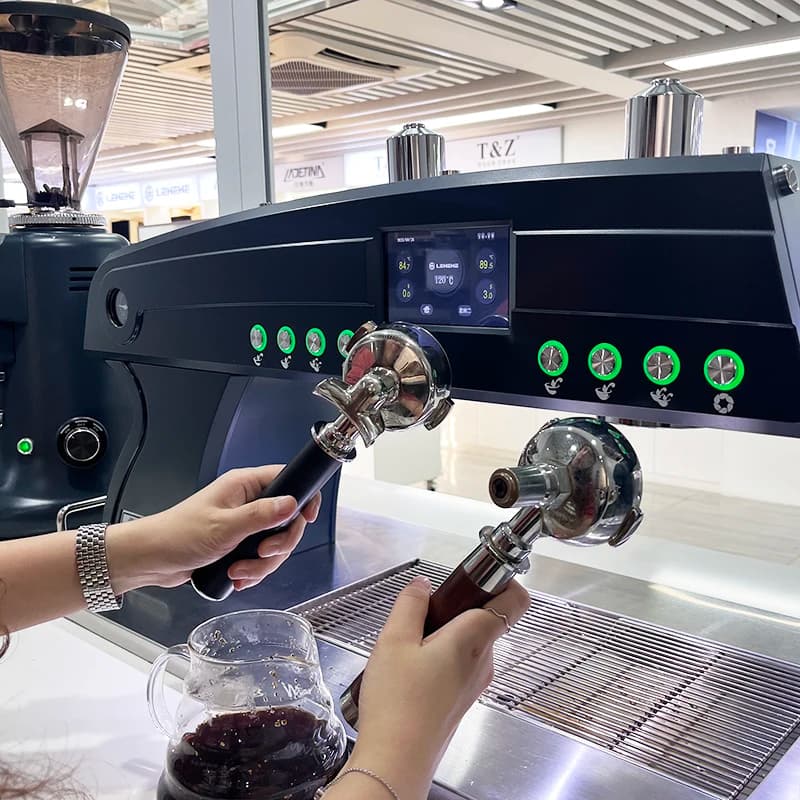 Commercial Use Semi-Automatic Coffee And Tea Maker Machine Programmable Electric Source For Tea Leaves