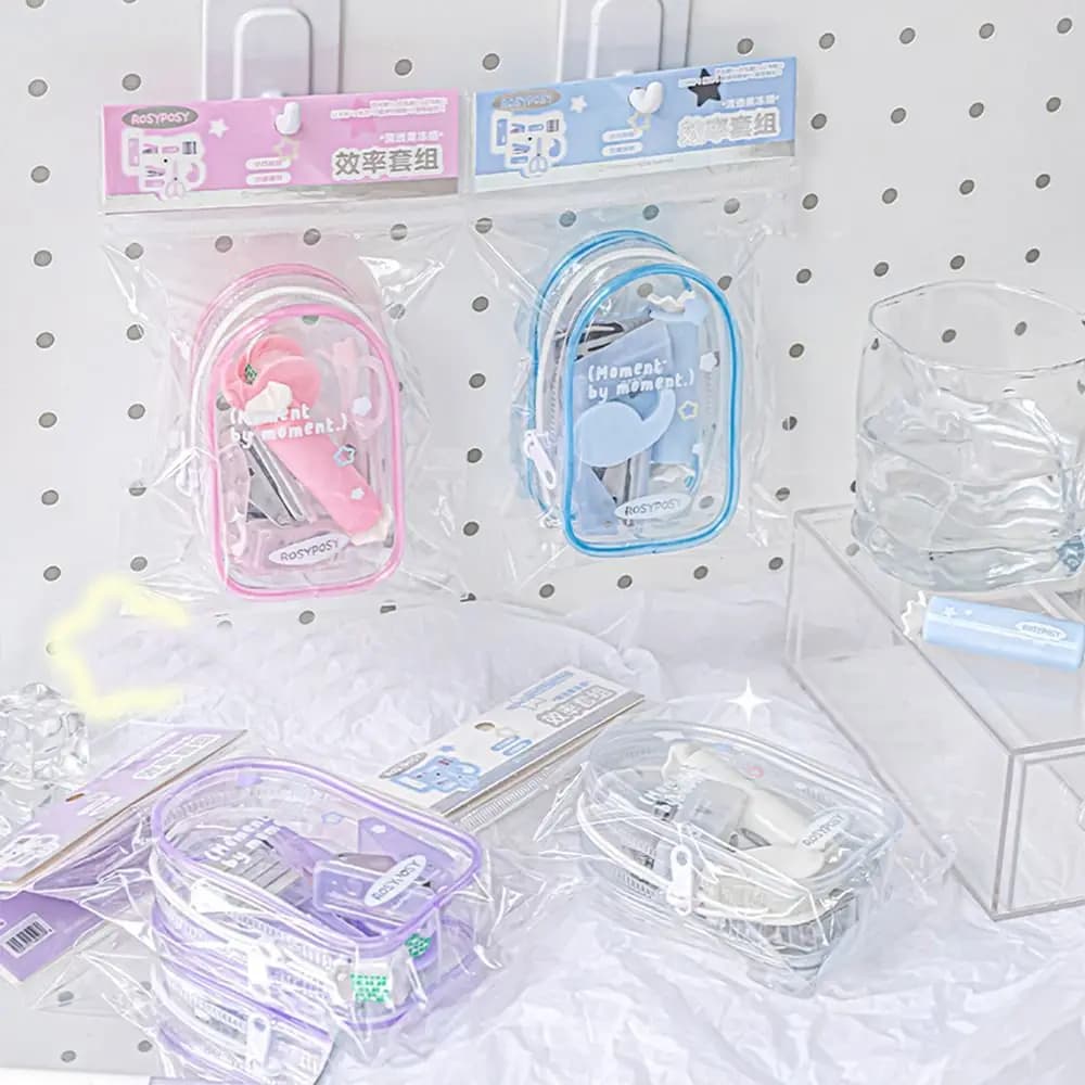 Kit Mini Perforatrice Portatile Coreana INS, Set di Strumenti per Scrapbooking, Kit Macchina Perforatrice Fai-da-Te per Studenti