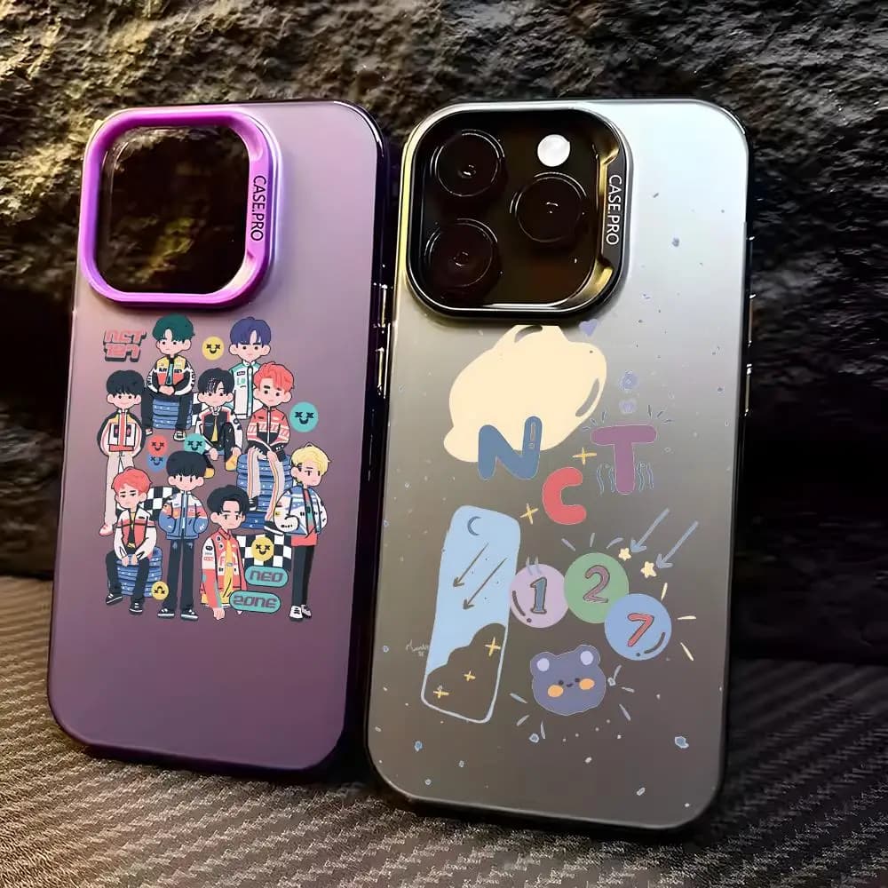 Korea Kpop Band n-NCT 127 Phone Case For iPhone 17 16 15 14 13 12 11 Pro Max Air Colorful Matte Laser Aurora Shockproof