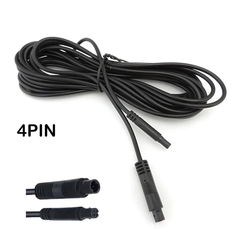 1/2/3/5/6m Male- Female Cable DVR for Car Rear Camera Extension Connector 4pin 4 core Monitor HD Copper Cable for Vehicle r1