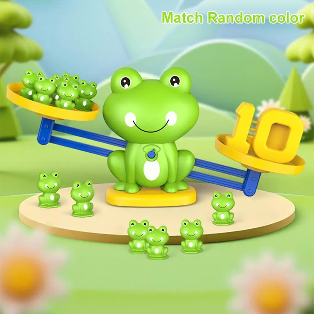 1Set Frog Balance Scale Cards Digital Games Children Mathematical Intelligence Math Toys Kids Birthday Party Favor Funny Gifts