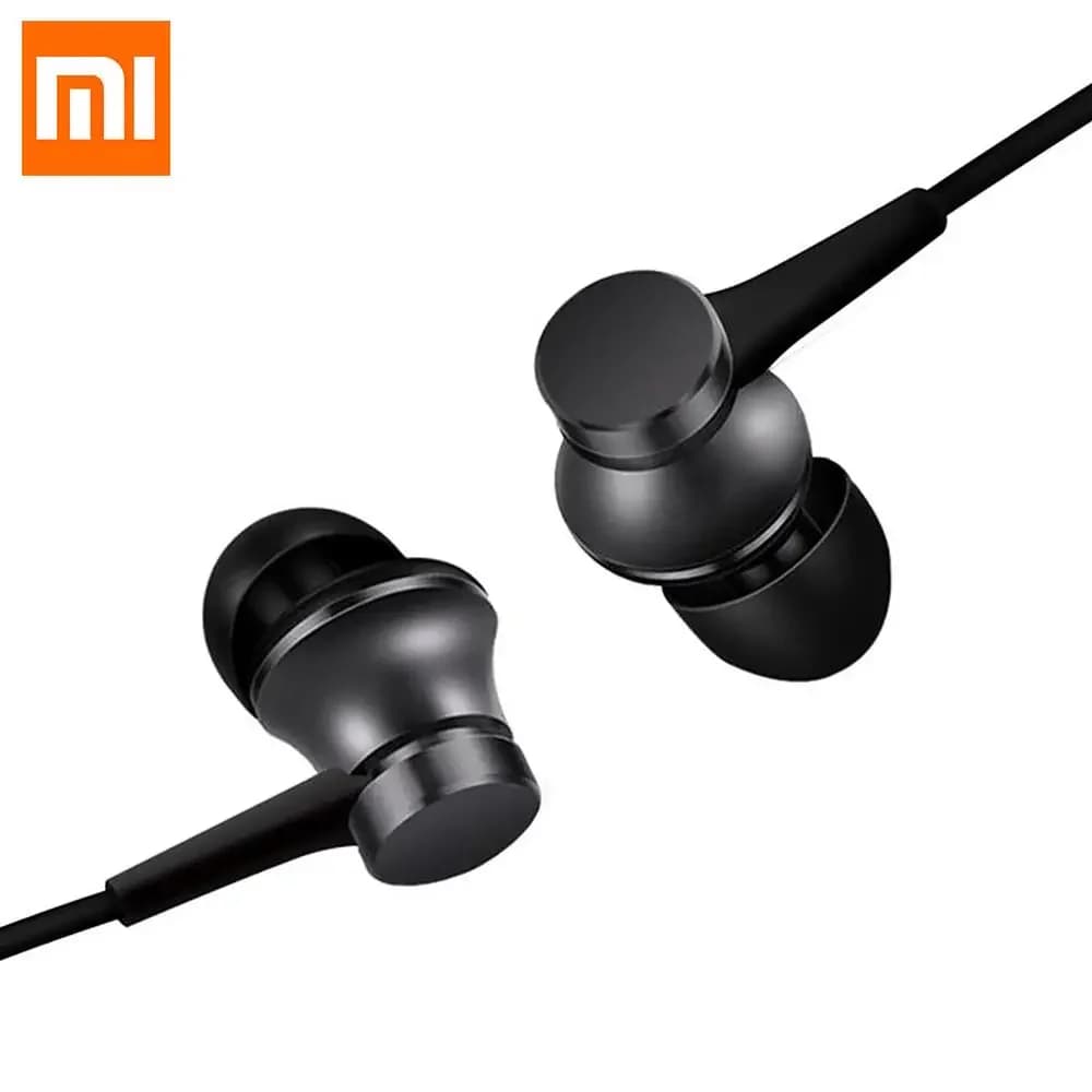 Original headset Xiaomi Piston Bass 3.5mm wired In-ear sports headphones with Xiaomi Samsung Huawei phone microphone