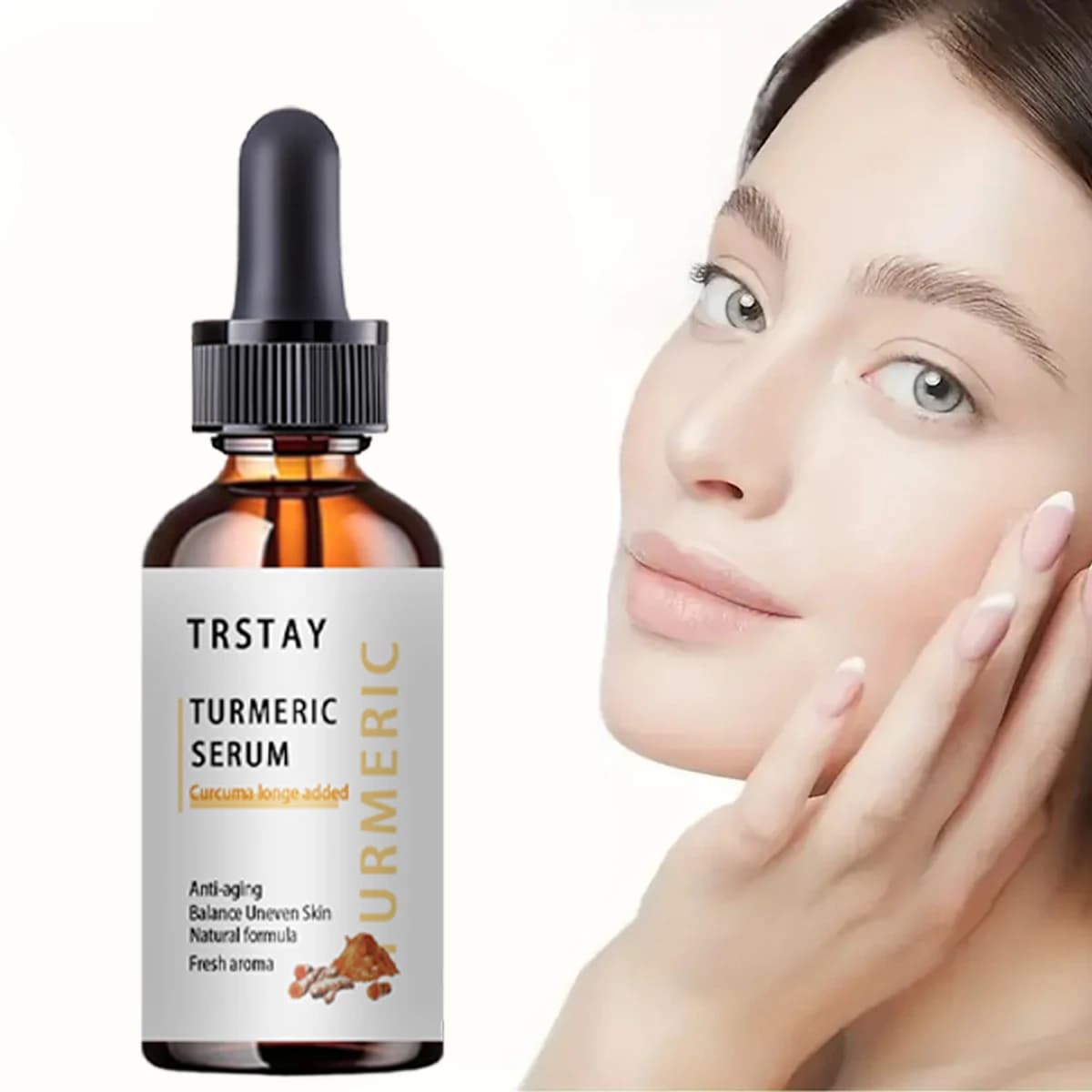 Curcuma Melasma Sbiancamento Siero Correttore Cura Del Viso Olio Essenziale Rimozione Macchia Scura Illumina La Pelle Dissolvenza Pigmento Lentiggine Melanina