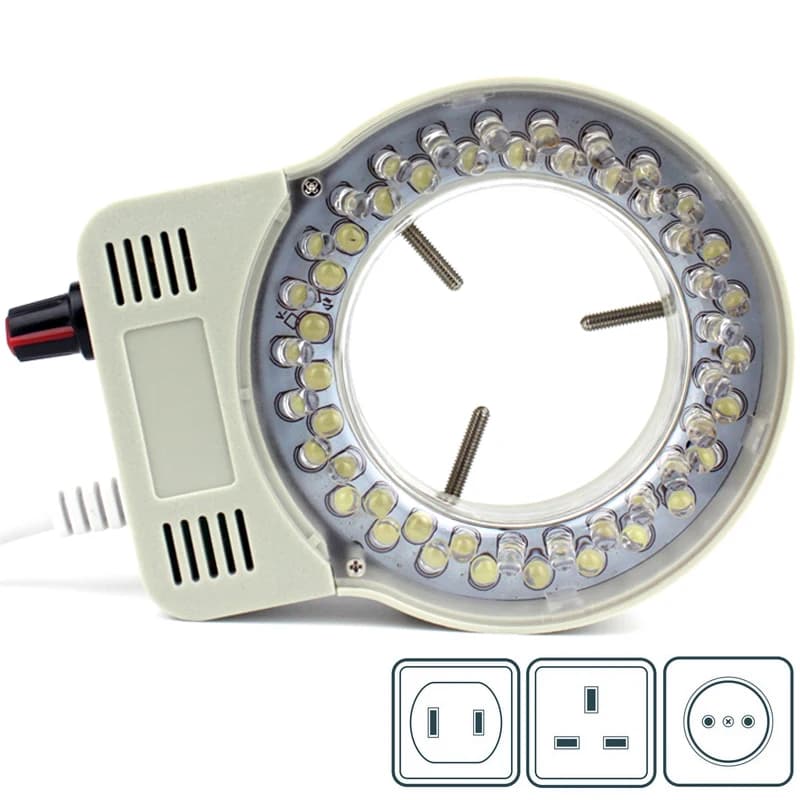 Microscopio LED Ring Light Illuminator Lamp Industry monoculare binoculare trinoculare Stereo Video microscopio lente d'ingrandimento della fotocamera