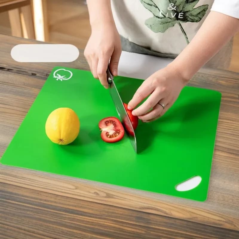 Utensile da Cucina Flessibile Antiscivolo, Tagliere in Plastica per Classificazione e Preparazione Alimenti
