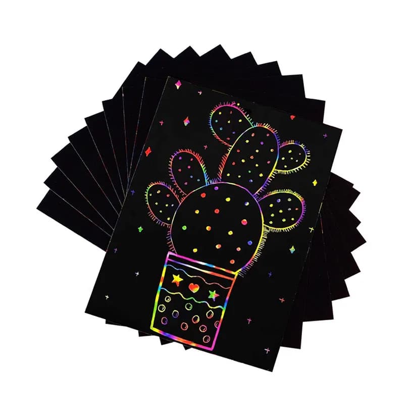 Rainbow Magic Paper for Laser Engraving 13x19cm, Casual Color, Compatible with TTS-55, Fa-da-Te Materials and Gift Card Creation