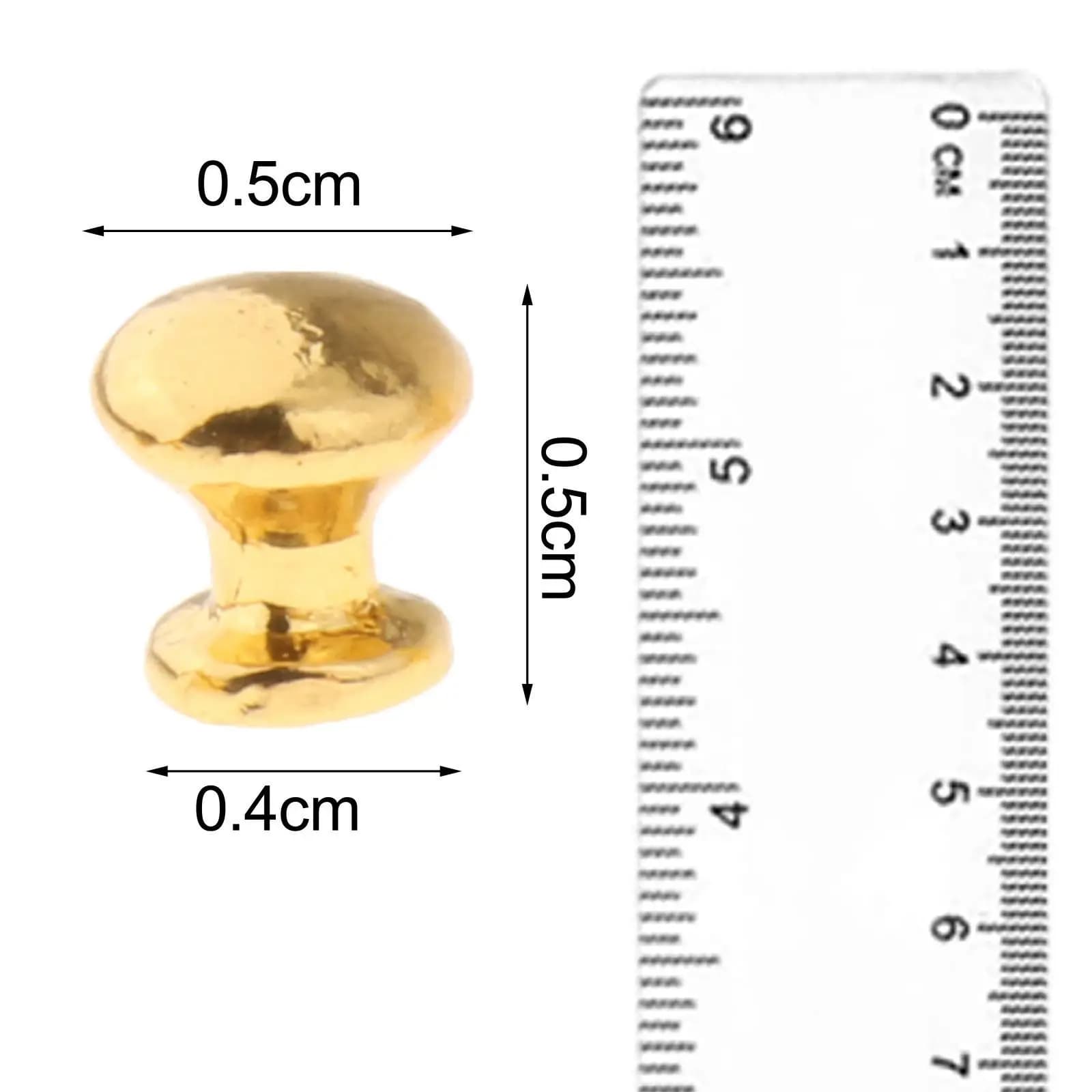 5x8 Pezzi Maniglie per Porte di Case delle Bambole, Accessori per Case delle Bambole, Ornamento in Metallo, Stile Semplice, Set da Gioco, Decorazione per Mobili di Case delle Bambole