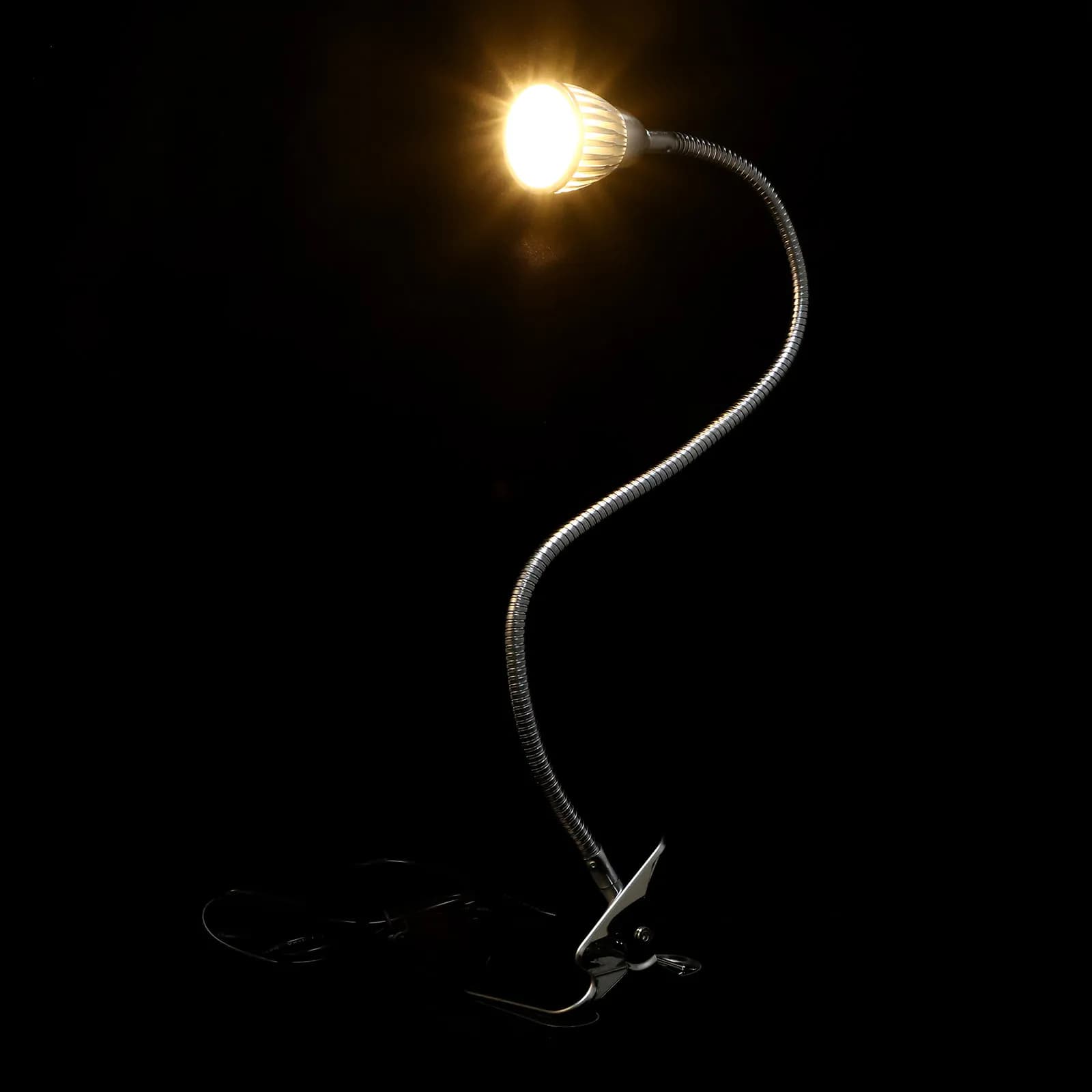 Lampada LED USB con Clip per Protezione Occhi, in Lega di Alluminio Premium, Luce da Lettura Regolabile per Comodino e Scrivania Studenti