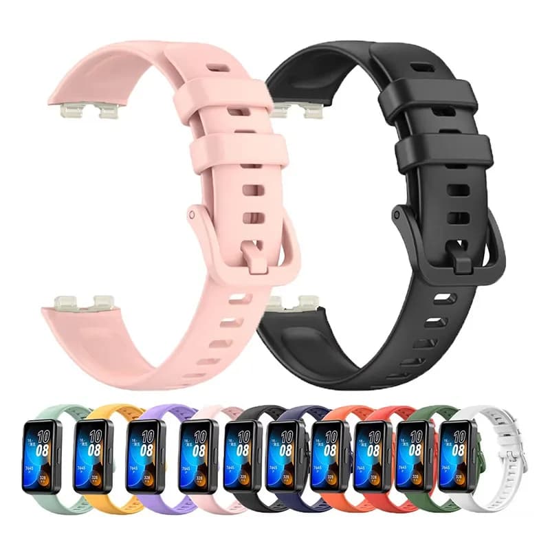 Cinturino in silicone per Huawei Band 8 Bracciale sportivo cinturino da polso impermeabile in TPU morbido per accessori Smartwatch Huawei Band 8