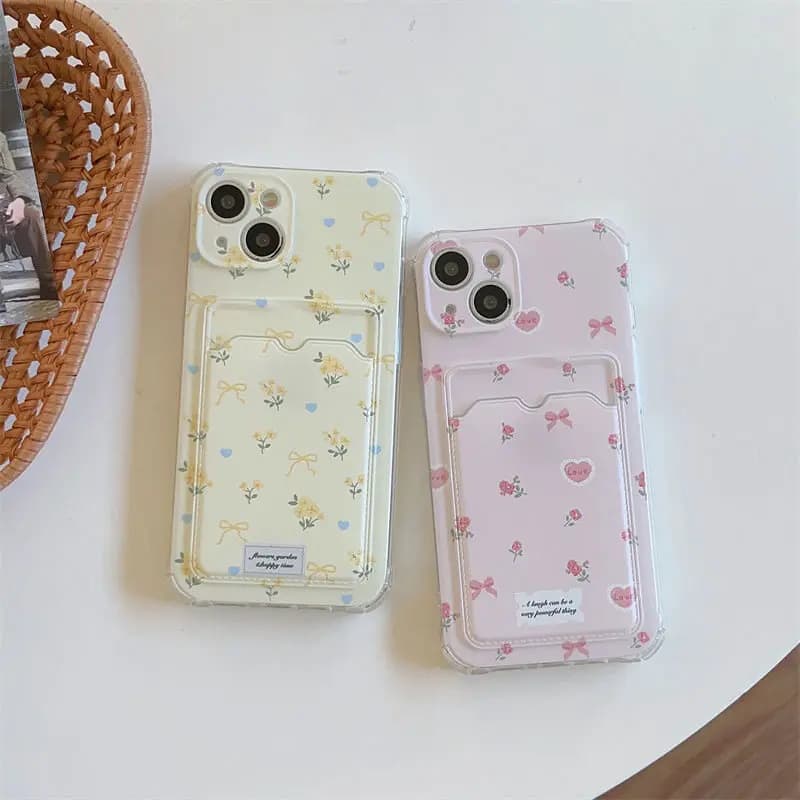 Fiore coreano Portafoglio Porta carte Borsa Custodia per telefono per Xiaomi POCO X6 X5 M4 M5 X3 NFC X4 Pro Mi 13 12 11 Lite 5G NE 12T 13T Pro