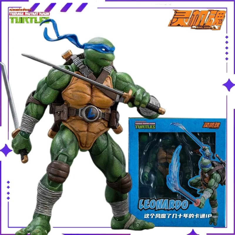 Genuino in magazzino Spirit Machine Soul Original Ninja Turtles Raphael Leonardo Anime Mobile Doll Model Toy Collezione regalo