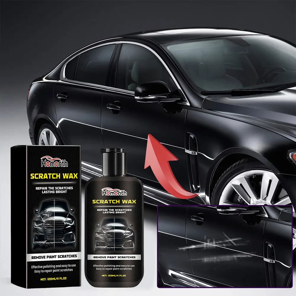 Lucidante per Auto 120ml, Ripristinatore Vernice Anti-Graffio, Cera Lucidante per Riparazione Graffi Auto, Cera Lucidante per Auto Effetto Brillante, Cura Graffi Vernice