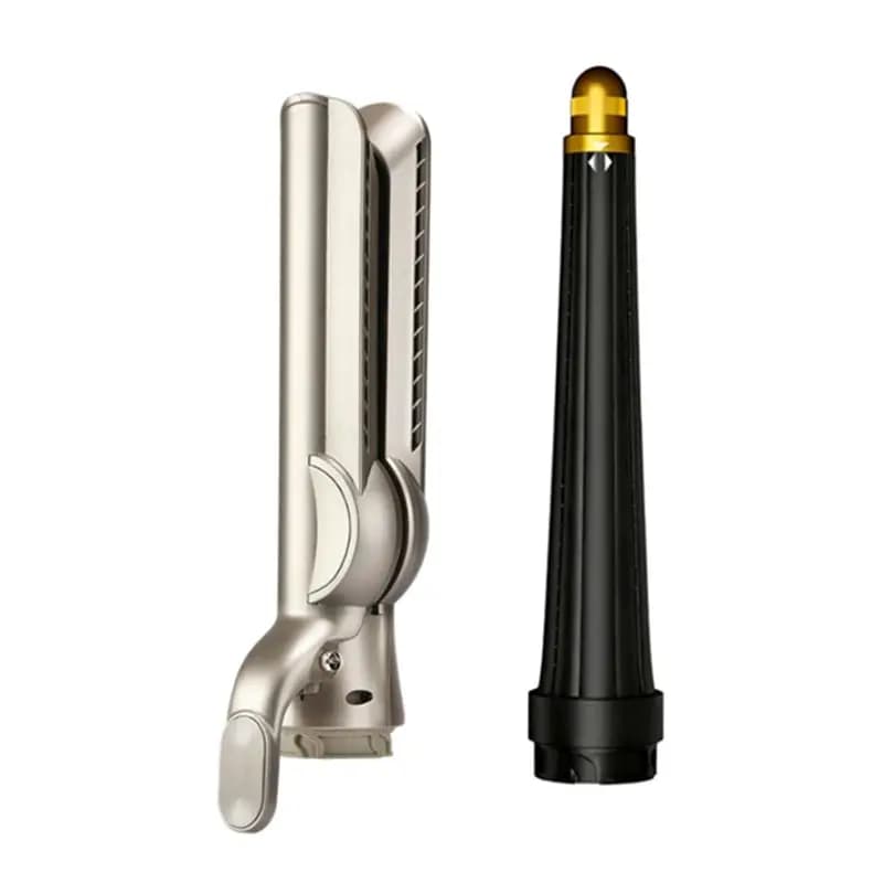 Nozzle plate to smooth hot hair for conical barrel attack with Shark Flexstyle airflow