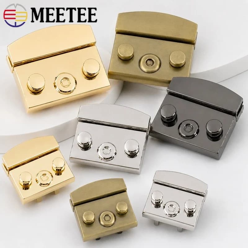 2-5Pcs 35/51mm Handbag Clasp Metal Twist Lock Buckle Snap Closure for Purses Wallet Replacement Latch DIY Hardware Accessories