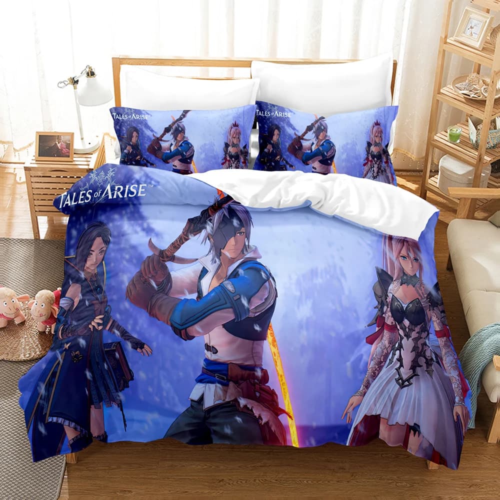 Gioco caldo Tales Of Arise Set biancheria da letto Moderno 3D Stampa Trapunte Copripiumino Federe Copripiumino Queen Single Size Dropshipping