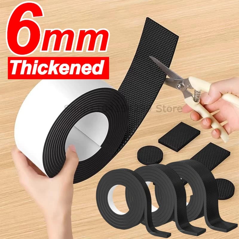 Bumper Damper Thick DIY Anti-slip Furniture Pads Mute Mats Non-Slip Pad Foot Cover Self Adhesive Table Chair Foot Protection Pad