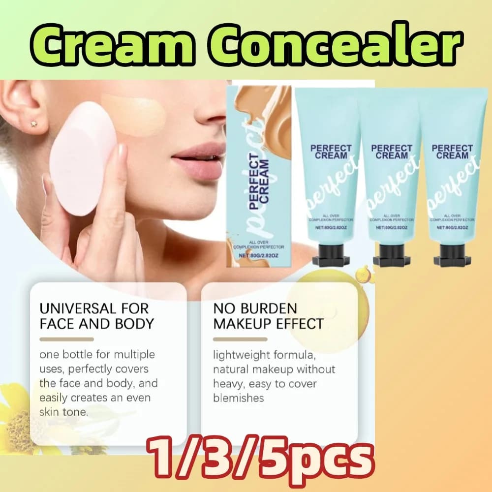 Crema correttore Macchie Brufoli Cerchi scuri Copertura completa Finitura Fondotinta Idratante impermeabile Correttore naturale Trucco