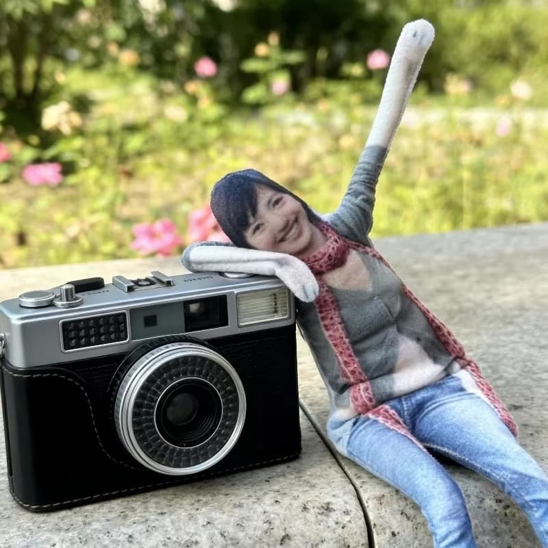 Custom Face Plush Doll with Movable Limbs, Bendable Wire Body Photo Stuffed Toy, Funny Personalized Gag Gift for Friend, Weird C