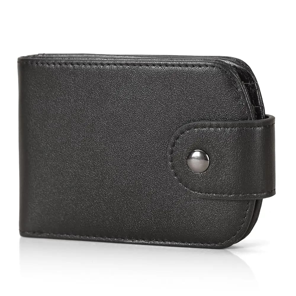 Spedizione Gratuita Portafoglio Bifold Polare Slim Curve con Tasca Frontale e Blocco RFID in Vera Pelle Italiana per Uomo