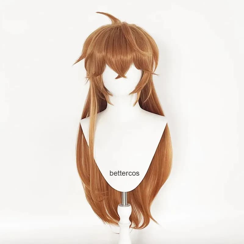 2025 Cosplay Impact Women 90cm Long Heat Resistant Hair Female Tartaglia Wigs + Wig Cap
