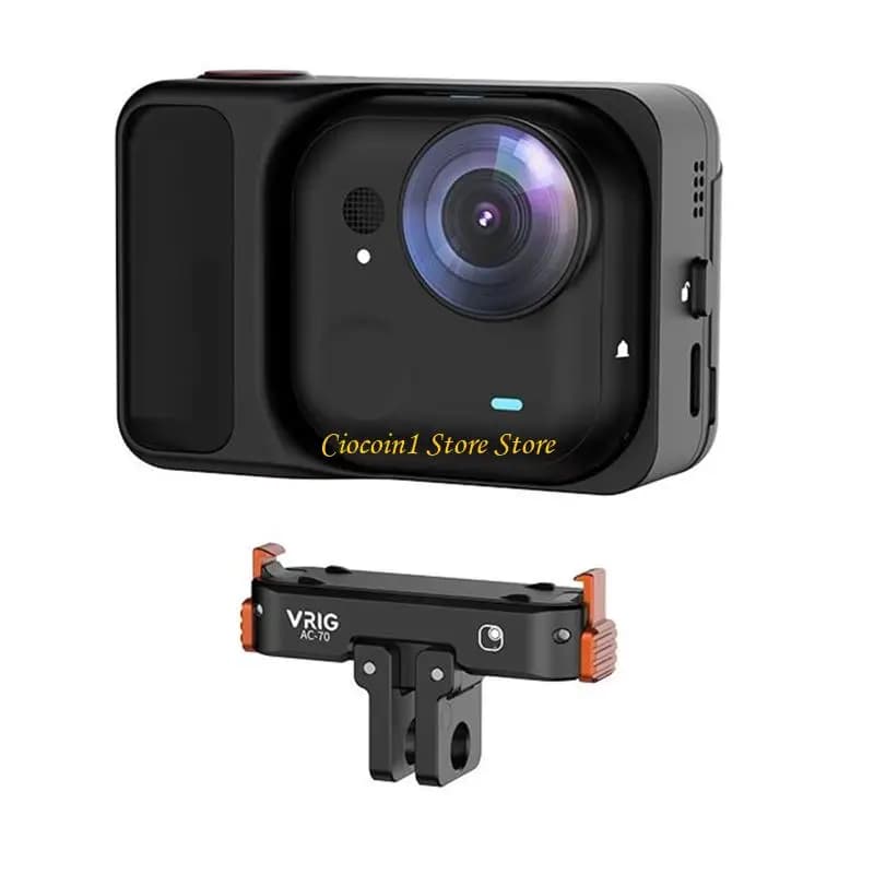 Adattatore base magnetico stabile A3PC a sgancio rapido per fotocamere compatte che supportano interfacce a due poli con vite da