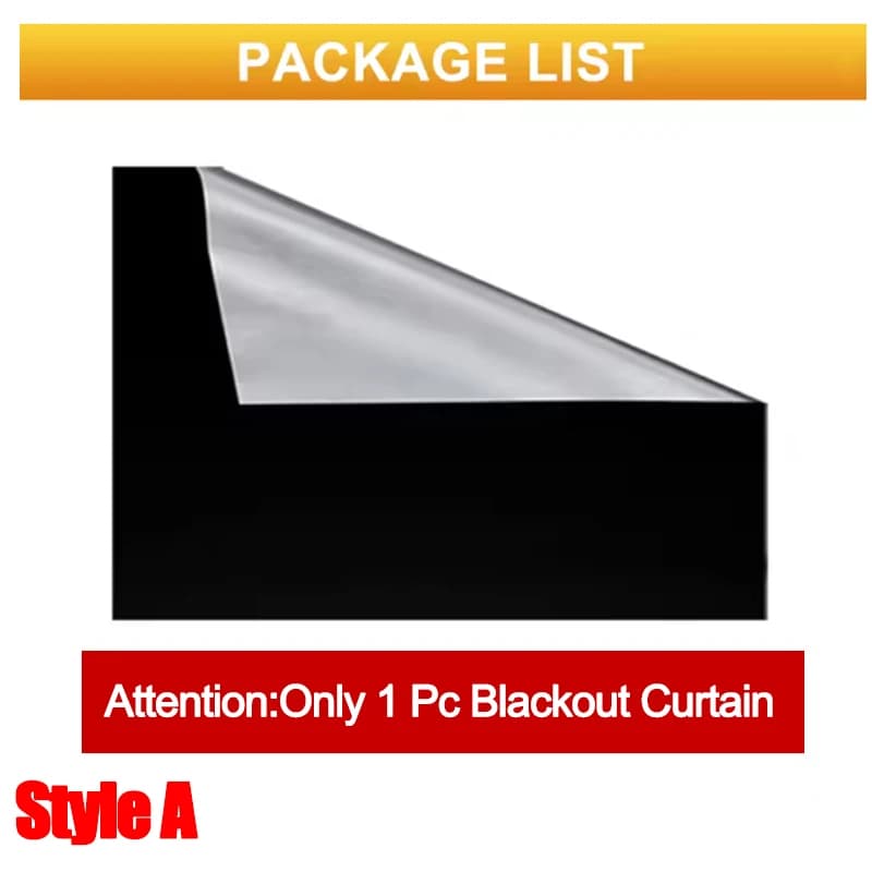1Pc Blackout Curtain Removable Portable Travel Blocking Darkest Window Film Cloth Temporary DIY No Drill Blackout Curtains