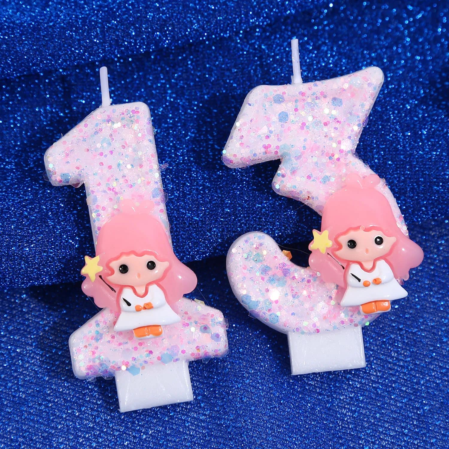 Exclusive For Cross-Border Gemini Digital Cake Decoration Festival First Birthday Celebration Handmade Candle 0-9 DIY