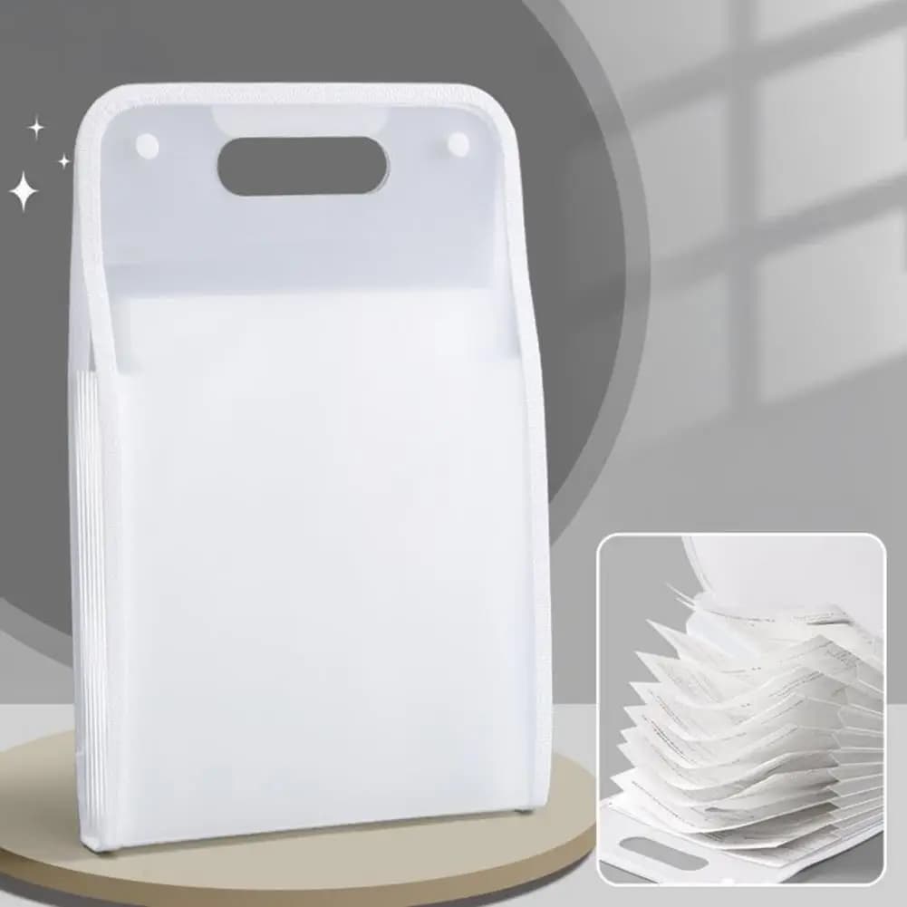 File Folder Organizer Portable Document Holder 2pcs Accordion File Organizer with 13 Pockets Portable Document Receipt for A4