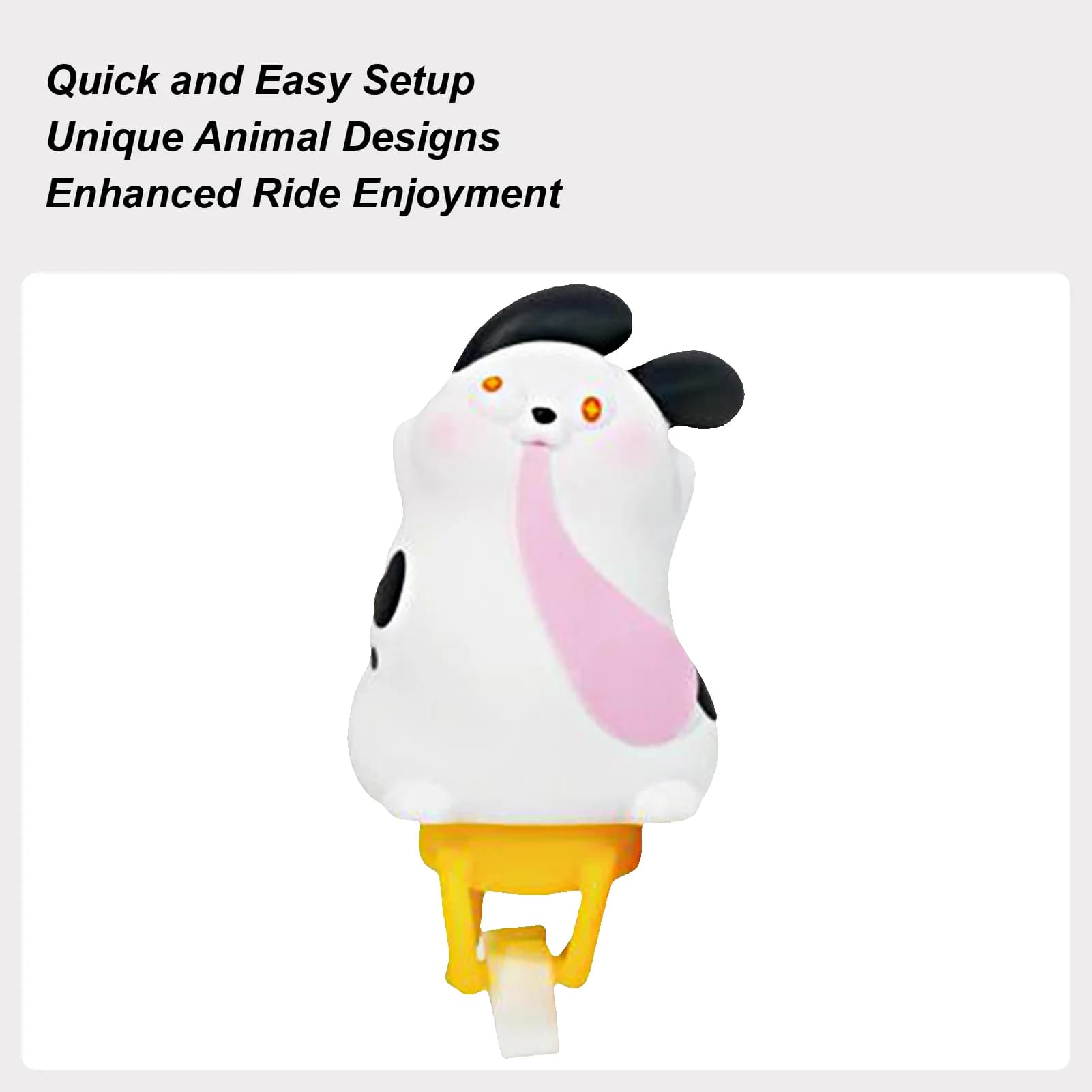 Bicycle Handlebar Ornament Cartoon Animal Nice Bicycle Handlebar Ornament Waterproof Cycling Accessories for Kids helmet motor with stem