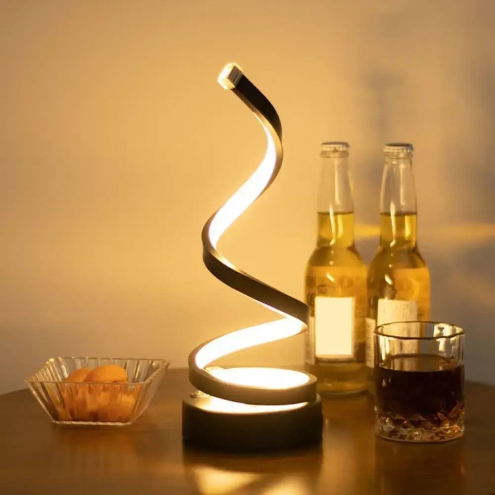 LED Bedside Table Lamp with Luminous Strip, Night Light Touch, Desk Lamp, Office Table Lamp