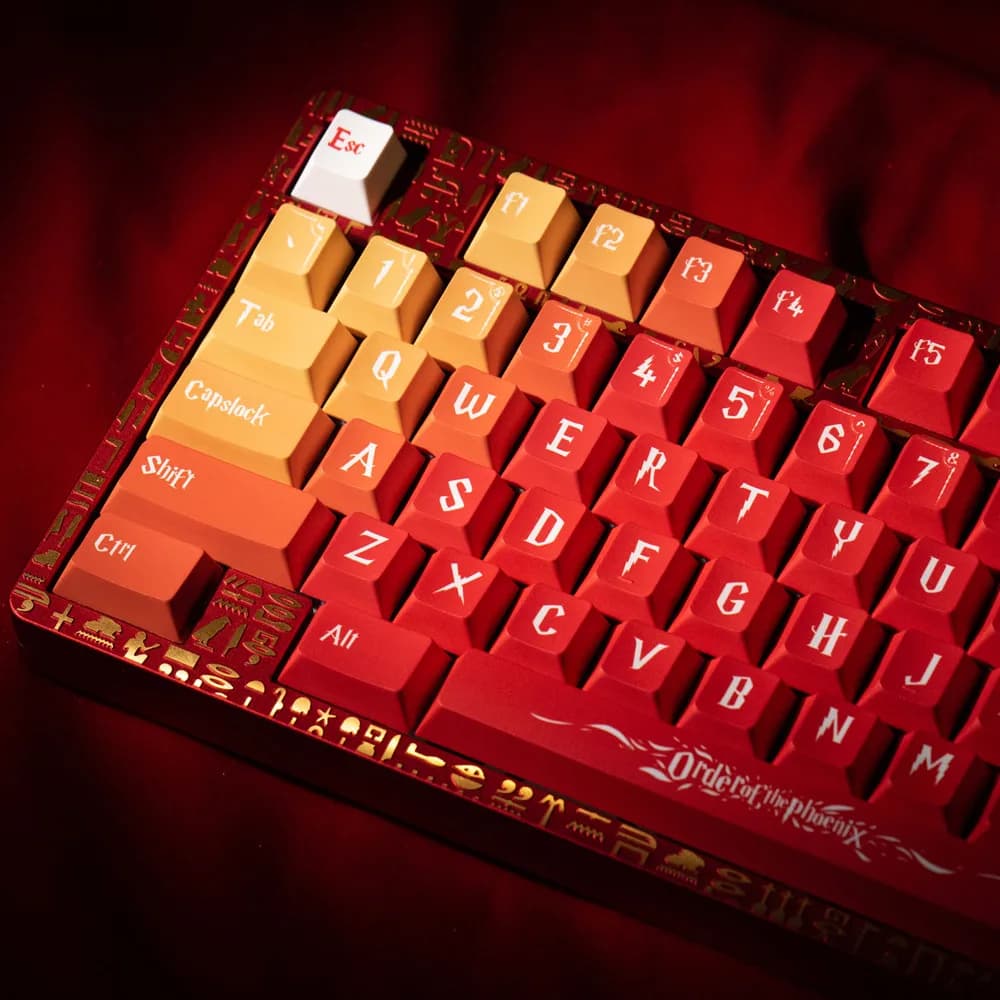L'ordine del Phoenix Keycap Cherry Profile DYE Subbed 142 tasti Layout ANSI ISO Enter per RK61 64 68 RK84 tastiera meccanica