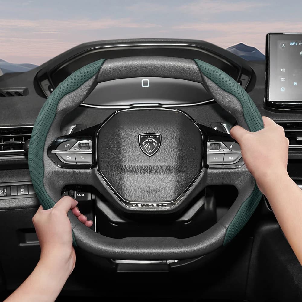 Suitable for Peugeot Breathable Holes Segmented Leather Cover 206 208 3008 308 207 307 2008 508 5008 407 107 106