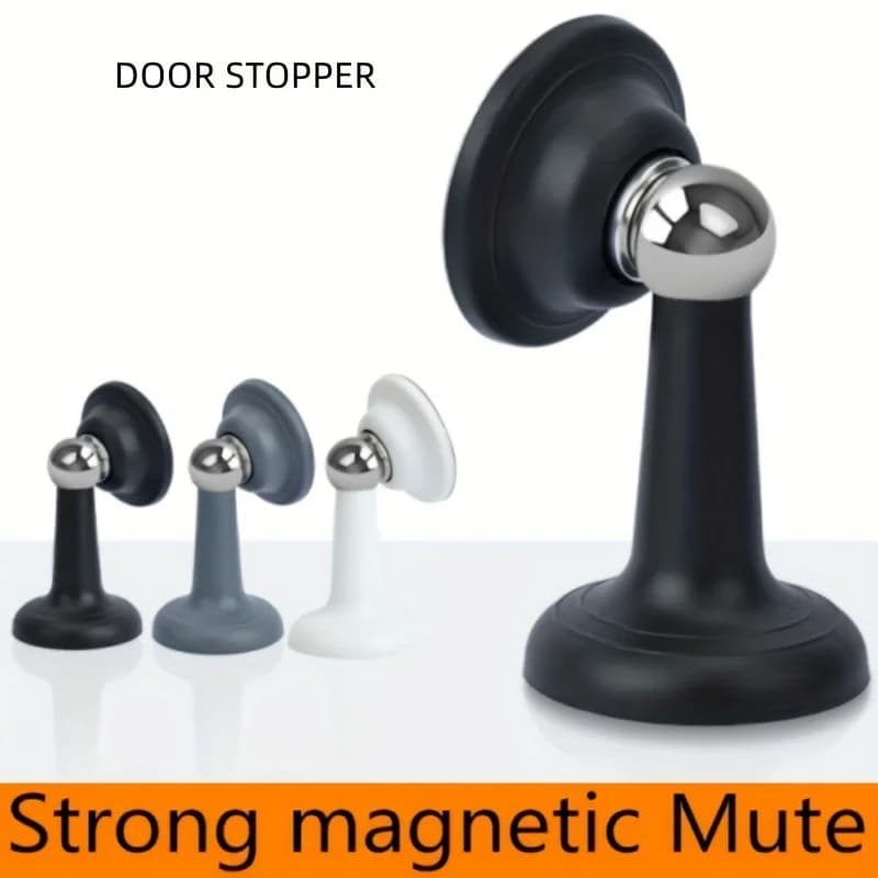 Forte fermaporta magnetico silenzioso per camera da letto domestica, porta a punzonatura libera, aspirazione, fermaporta da pavimento in silicone anticollisione