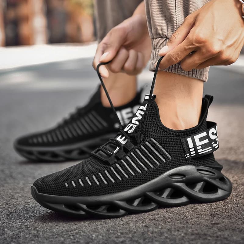 MAEDEF Men Shoes Comfortable Casual Sneakers Breathable Platform Running Shoes Man Mesh Tenis Sport Shoes Waling Tenis Masculino