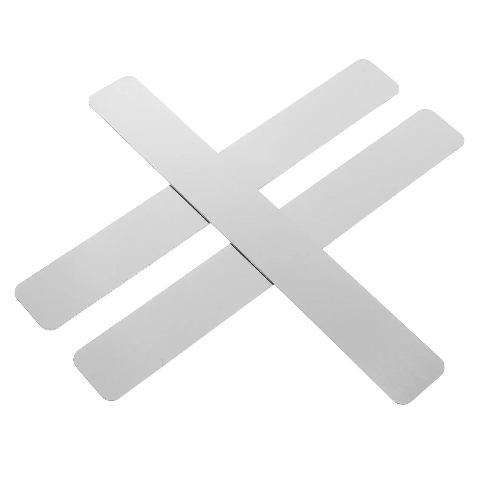 3Pcs Stainless Iron Frameless Memo Board Strip Easy Mount Wall Bulletin Bar for Office Home School Name Card Holder Photo Wall