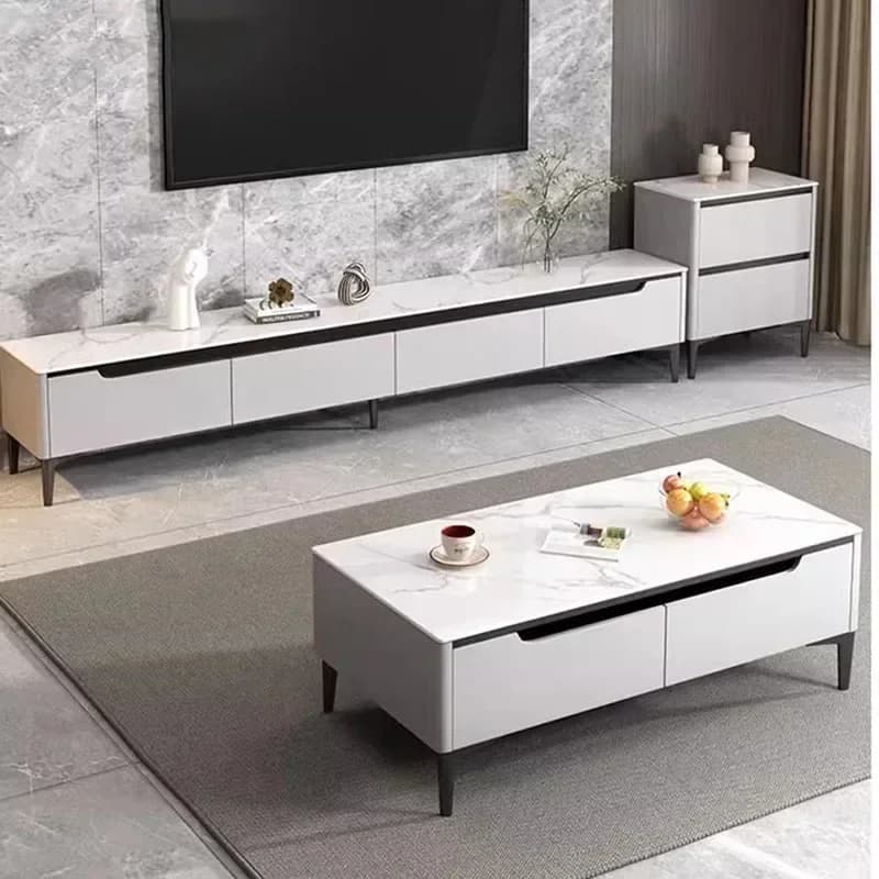 /*/Storage da scaffale Organizzatore da tavolo per TV Display universale per monitor Film alla moda di lusso Supporti per TV Supporto in legno Para Tv Replica Furnit