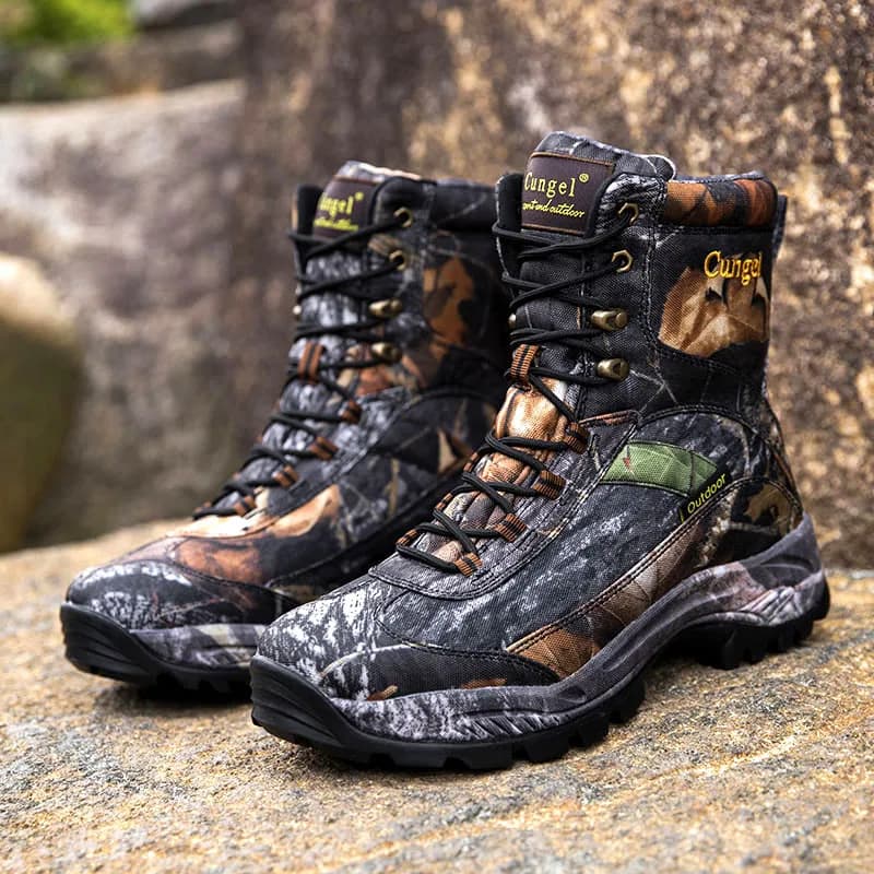 Stivali tattici mimetici da uomo Scarpe antinfortunistiche da lavoro impermeabili nel deserto Scarpe da alpinismo Stivaletti Stivali da esterno da uomo