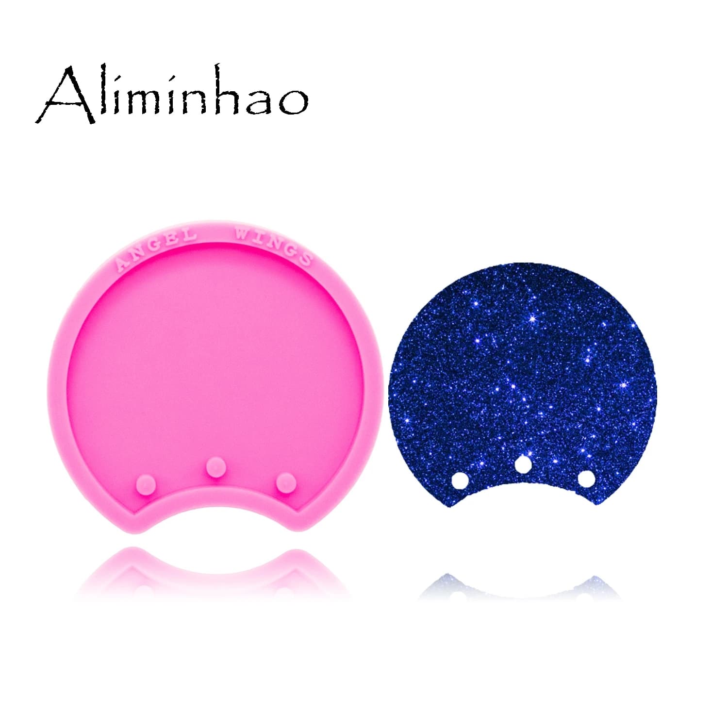 DY0381 stampi in Silicone per fascia decorativa a forma di orecchio di topo lucido stampo epossidico in resina fai-da-te per la decorazione di gioielli