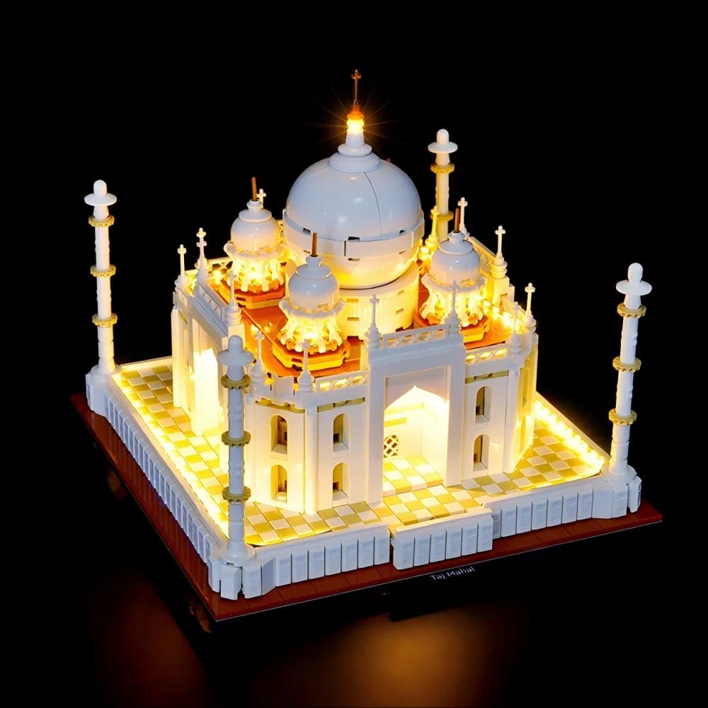LYBMTWF Kit di illuminazione a LED compatibile con il blocco di costruzione dell'architettura Lego 21056 Taj Mahal (NON includere i mattoni modello)