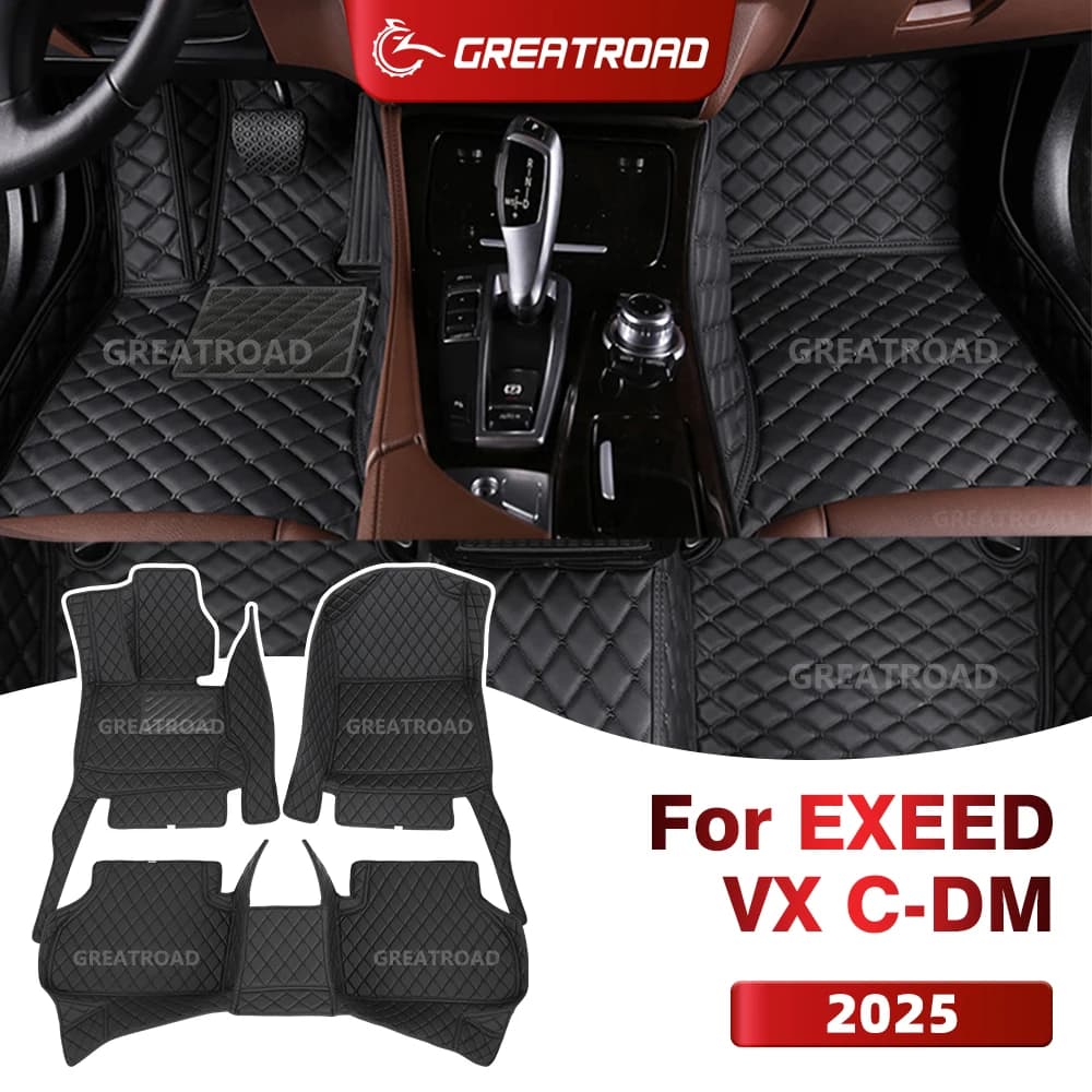 GREATROAD Tappetini Auto Personalizzati per EXEED VX C-DM (6/7 Posti) 2025, Copertura Tappeto Auto, Accessori Interni