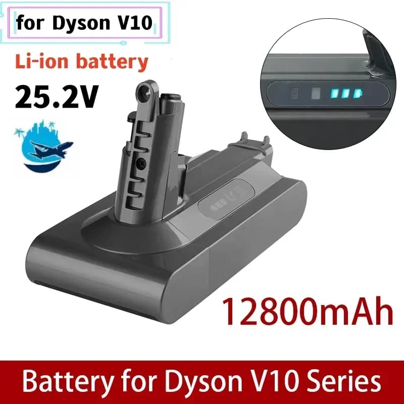 25.2V V10 For Dyson 12800mAh Battery for Dyson SV12 Battery Absolute Animal Li-ion Vacuum Cleaner Rechargeable BATTERY SV12