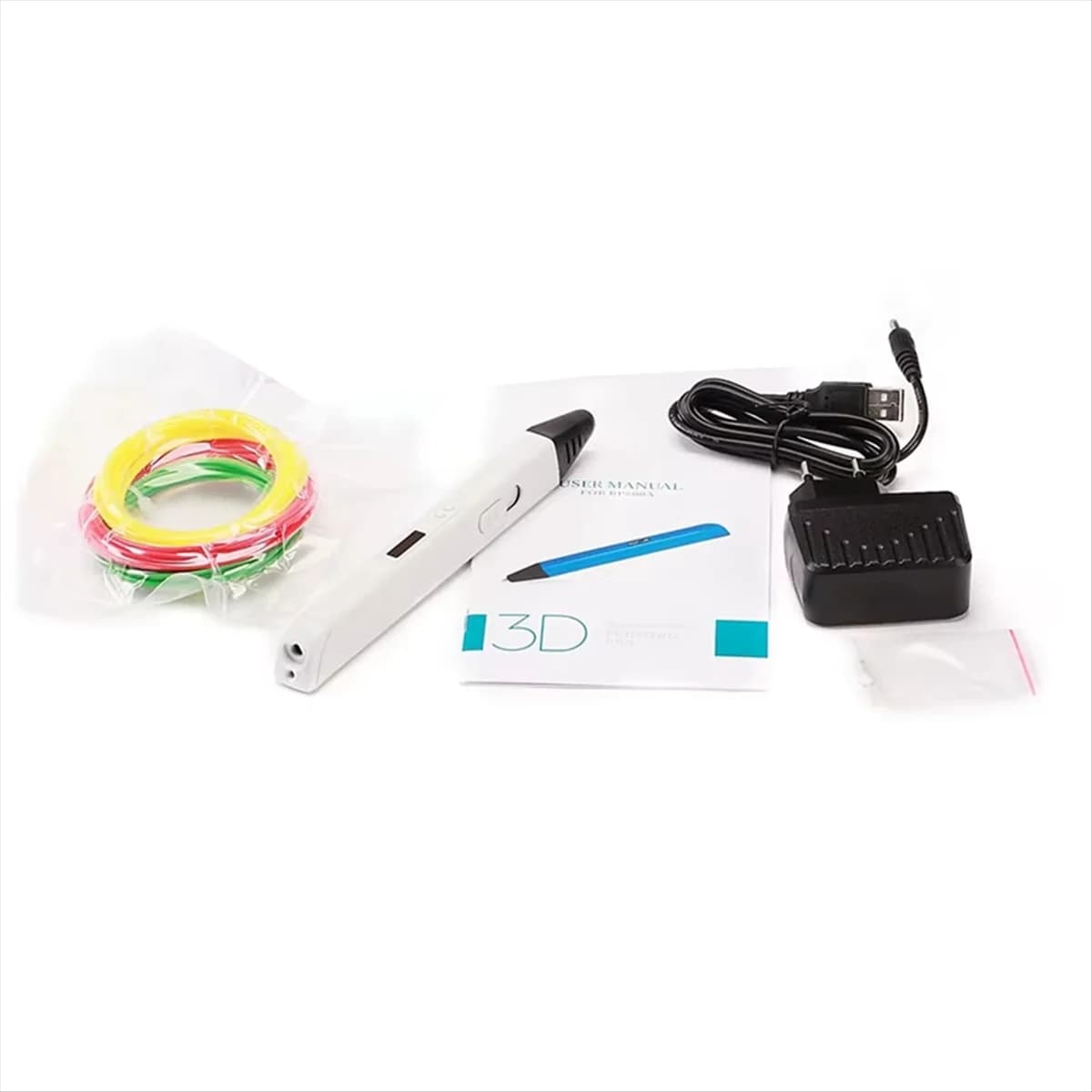 AA98 RP800A Scribble Pen Display OLED 3D Printing Pen with PLA Filament for Scarabs Make European Plug