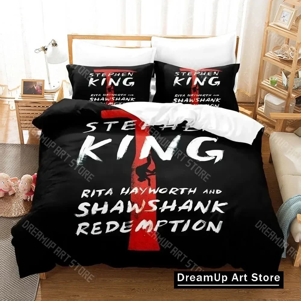 3D Print Shawshank Redemption Bedding Set Boys Girls Twin Queen King Size Duvet Cover Pillowcase Bed boys Adult