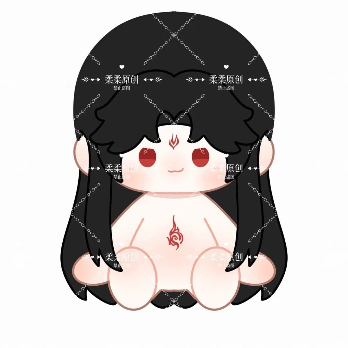 Sistema di Auto-Salvataggio del Cattivo Originale, Cosplay di Luo Binghe 40cm, Bambola in Cotone, Simpatica Bambola Periferica Doujin