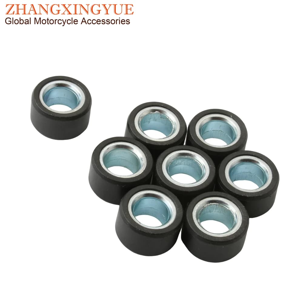 8PC Racing XMax 250 Performance Variator Roller 12g Weights 20x12mm For Yamaha YP250 Yp Majesty250 X-City250 X-Max 250cc 4T