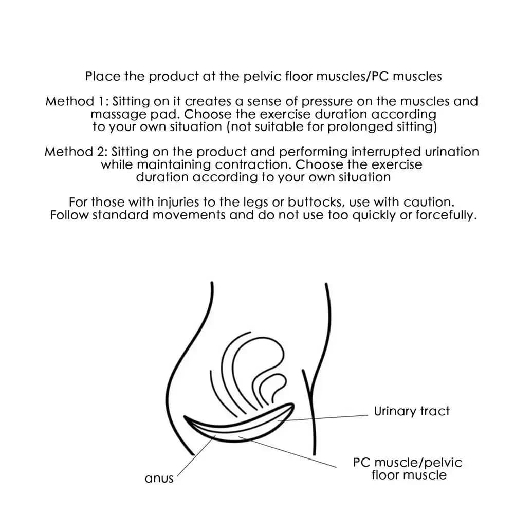 Allenatore Ergonomico per Muscoli Kegel, Cuscino Morbido per Riparazione, Strumento Portatile per Rafforzare i Muscoli dell'Anca e del Pavimento Pelvico