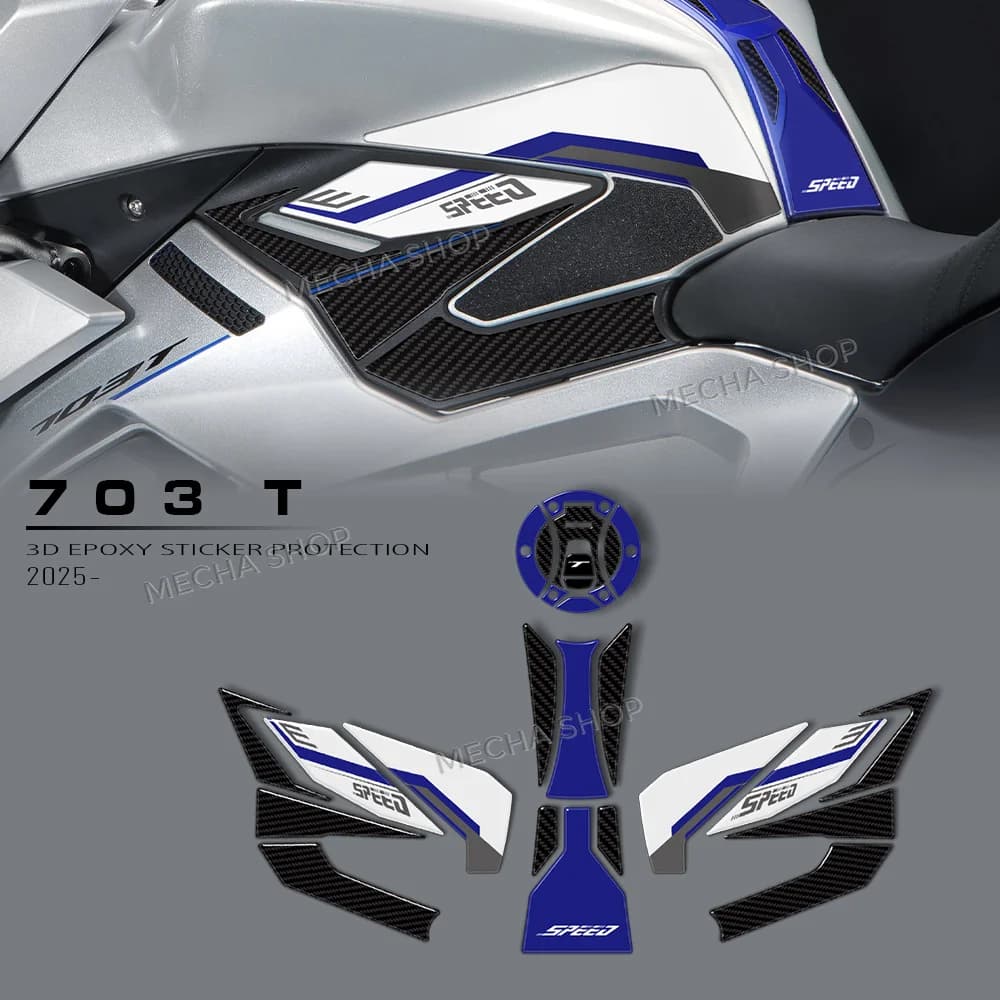 Accessori Moto: Adesivo Protettivo 3D in Resina Epossidica per Serbatoio Moto 703T 703 T 2025 2026